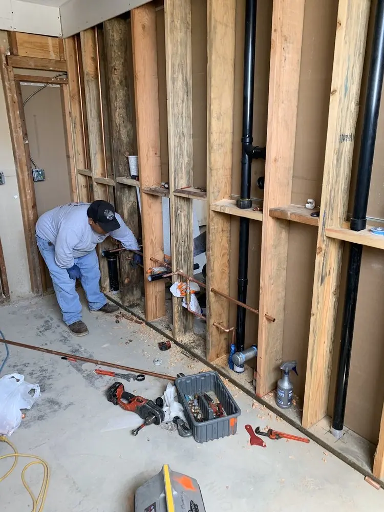 Commercial rough-in plumbing for Gas Line Repair in West River Plantation